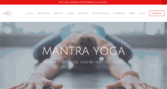 Desktop Screenshot of mantrayogastudio.com